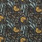 Preview: Baumwolle Webware Garden of Dreams bringt Claire’s Creative Forest, Blumen, Zweige anthrazit